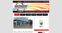 Desktop Screenshot of neoprint.it