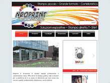 Tablet Screenshot of neoprint.it