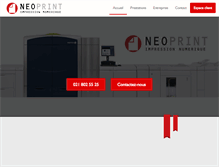 Tablet Screenshot of neoprint.ch